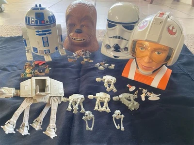 老式星球大战微型机器大量如图所示 Galoob Playsets R2-D2 罕见 — 第 1/4 张图片