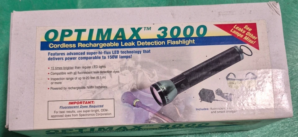 Spectroline, Optimax 3000 leak detection light, free UPS shipping CONUS - Image 1 of 1
