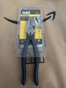 New Klein Tools 9" pinze per taglio laterale Lineman's con naso New England *D213-9NE - Foto 1 di 8