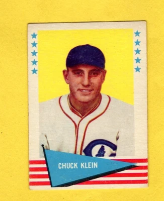 Fleer Chuck Klein #51 Chicago Cubs 1961 excelente/como nuevo envío gratuito Foto 1 de 3