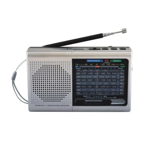 SuperSonic SC1080BTSIL 9 Band Bluetooth Radio - Silver - Image 1 of 1