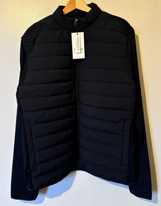 Threadbare leichte Steppjacke Herren Aran Luxe 2XL neu mit Etikett UVP £65 dunkelmarine - Bild 1 von 7