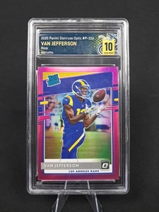 2020 Donruss Optic #P-326 Van Jefferson Pink Rated Rookie BMG 10 - Picture 1 of 2