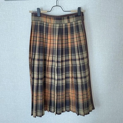 FALDA A CUADROS USADA YVES SAINT LAURENT ACEPTABLE Foto 1 de 4