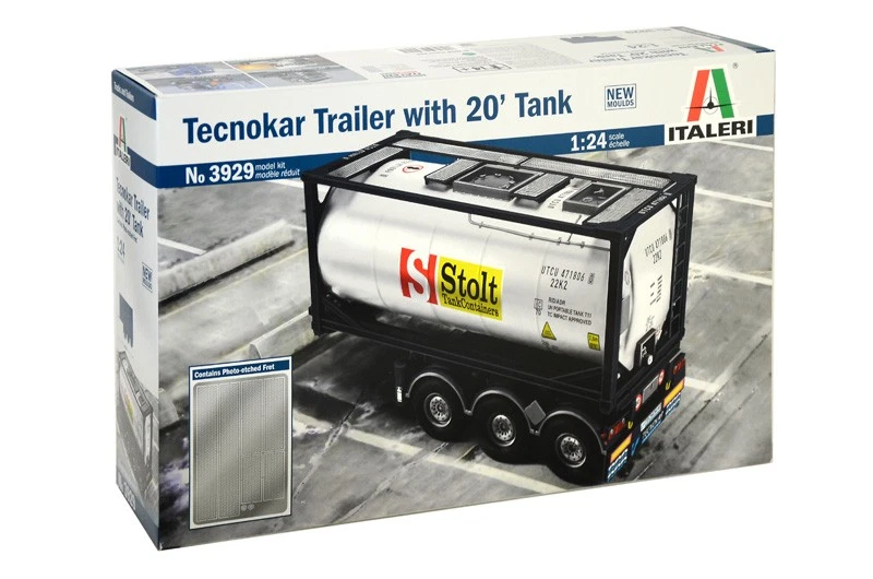 Italeri - 1/24 Tecnokar Trailer with 20' Tank