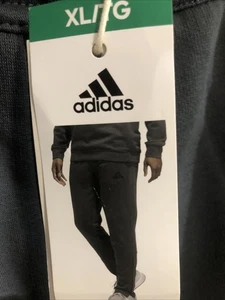 NEW Gray adidas Men’s Regular Fit Zippered Tapered Ankle Openings Jogger XL - Picture 1 of 9
