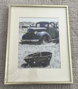 11x14 Aluminum Picture Frame Displays Photo 8x10 with Ivory Mat for Wall Mount - Picture 1 of 7