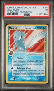 PSA 1 Gold Star Mew-Holo 2006 Pokemon Ex Dragon Frontiers 101/101 - Bild 1 von 6