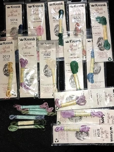Lot(19) of Kreinik Silk Mori 6 strand silk floss needlepoint/cross-stitch - Picture 1 of 1