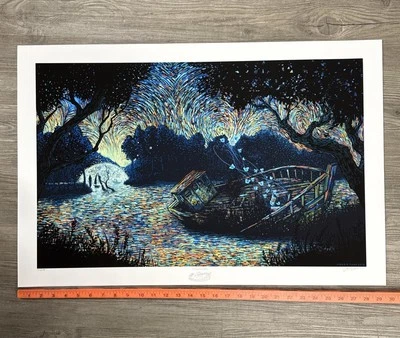 James Eads The Dawning Hour 2018 impressão giclée assinada #133/175 30x20 - Imagem 1 de 4