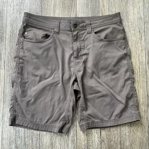 Prana Brion pantaloncino uomo 32X9” marrone leggero traspirante escursionismo outdoor campeggio - Foto 1 di 11