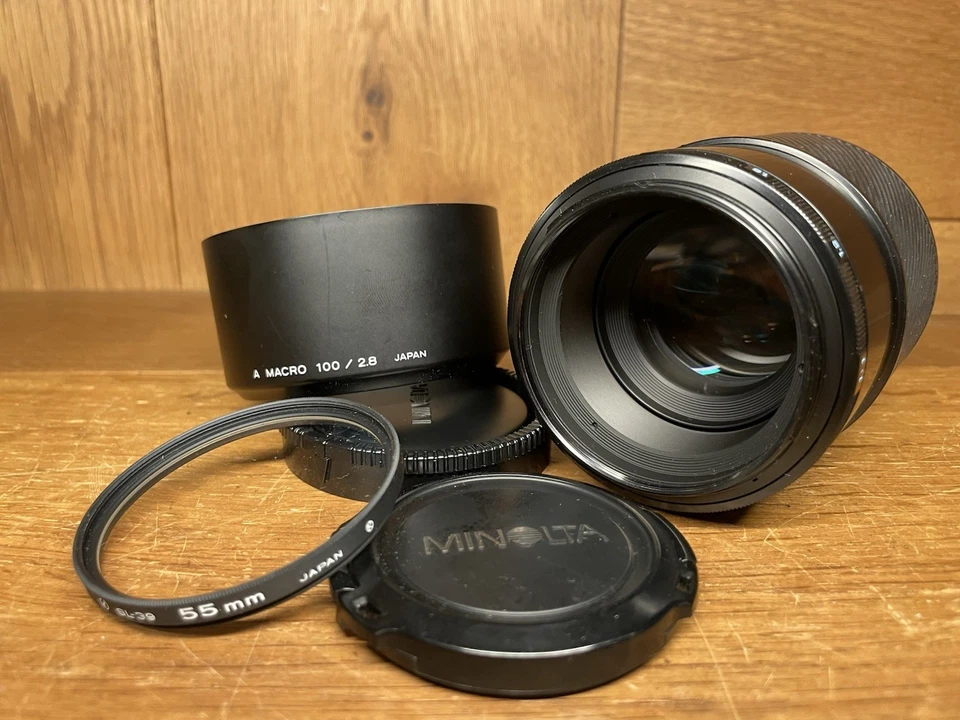 *Near Mint ++ w/ Hood* Minolta AF Macro 100mm F/2.8 Close Up Lens Sony A Mount - Image 1 of 4