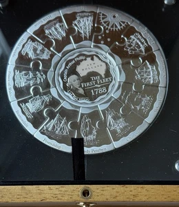 2008 The First Fleet Silver Jigsaw Perth Mint Coin & Medallion Set - Bild 1 von 8