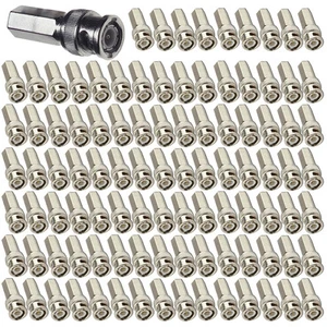 100x Twist On BNC Male Video Connector for CCTV Security System RG59 Cable - Picture 1 of 4