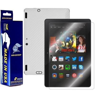 ArmorSuit Amazon Kindle Fire HDX 8.9 Screen Protector + White Carbon Fiber USA - Image 1 of 4