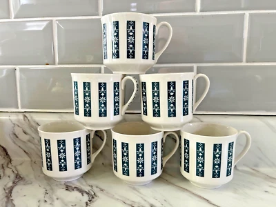 Six vintage (1966) Royal Doulton Moonstone coffee cups exceptional condition - Image 1 of 4