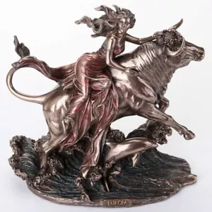 9 Inch The Abduction of Europa Cold Cast Resin Bronze Finish Home Decoration Scu - Picture 1 of 4