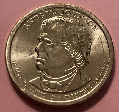 2011 P Andrew Johnson/ BU/DDO/Die Crack Rev & Obv/ Liberty Face Die Chip/ #D-017 - Image 1 of 4