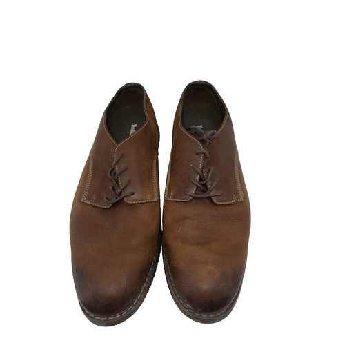 Scarpe Oxford Timberland Ortholite da uomo comode in pelle marrone stringate taglia 10 US