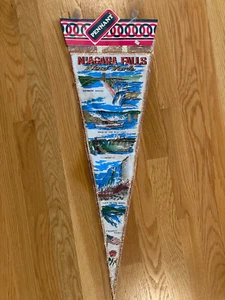 Vintage Pennant Flag 1970's Era 27" Niagra Falls New York. - Picture 1 of 1