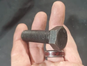 QTY (28) HEX HEAD CAP SCREW 15/16 X 2-1/4″ GRADE 8 STEEL UNCOATED BLACK - Picture 1 of 4