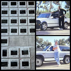 1988 Giants Bob Melvin & Kevin Mitchell 35mm Photo Slides Car Photoshoot RARE - Afbeelding 1 van 6