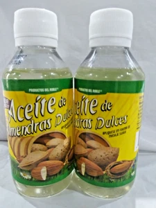 2x Sweet Almond Oil 100% Natural Aceite de Almendras Dulces Fights Wrinkles120ml - Picture 1 of 4