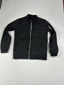 Men Casual Bomber Jacket Zip Front Lightweight Bomber Jacket Sz M - Picture 1 of 8