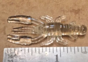 1 1/2 inch Clear Crawfish 🦞 ,,(50 Count Lot) fishing baits - Picture 1 of 1