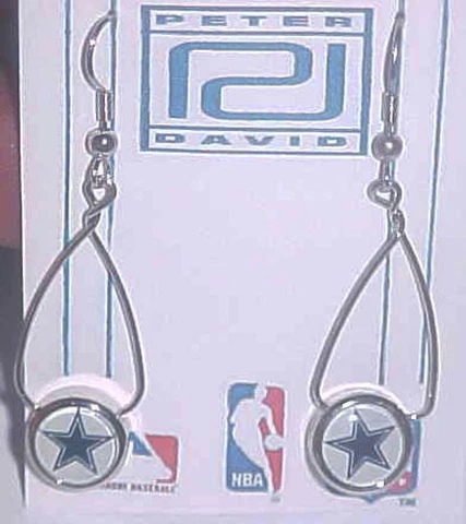 Dallas Cowboys J Hook Star FRENCH LOOP Logo Earrings NICE NEW Cover