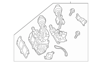 Válvula de derivación original Mercedes Benz GLK 250 2013-2015 OE 6511400602 Foto 1 de 3