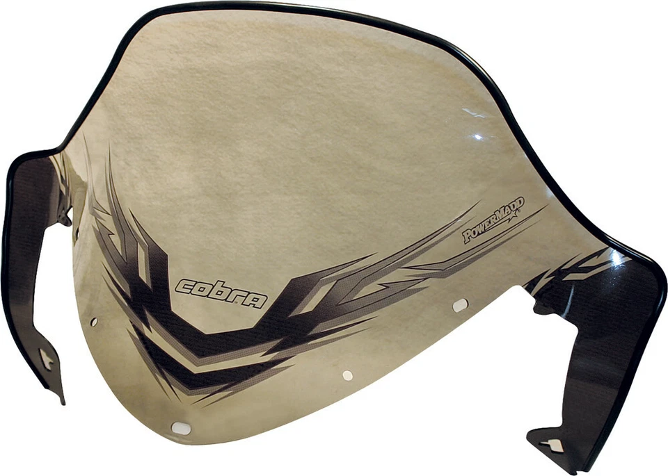 Powermadd Cobra Windshield 13in Clear/Blk Polaris IQ Switch RMK Switchback 07-15 - Image 1 of 1