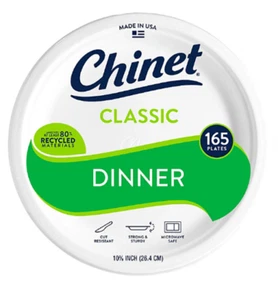Chinet Classic Dinner Paper Plate, 10.38" (165 ct.) - Picture 1 of 4