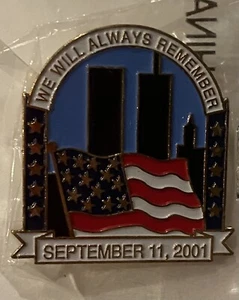 September 11th 2001 911 9/11 We Will Always Remember Commemorative Lapel Pin NEW - Picture 1 of 2