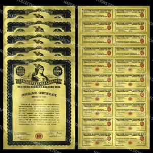 Billetes de oro alemanes de 1000 dólares de 1924 con número de serie regalo 10 piezas - Imagen 1 de 9