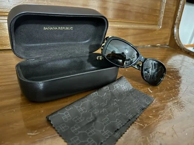 Banana Republic Tortoise Frame Polarized Sunglasses With Case - Image 1 of 3