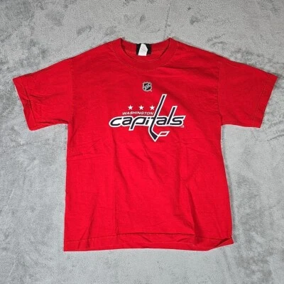 Camisa Reebok Niños Grande Roja Ovechkin #8 Washington Capital NHL Ropa Deportiva Fanático Foto 1 de 4