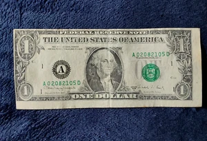 ERROR! 1 Dollar Bill USD Misscut Misaligned Miscut 1988 Circulated - Picture 1 of 9