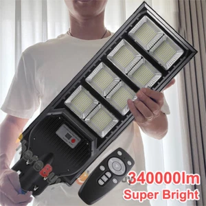 340000lm Commercial Solar Street Light LED Outdoor Dusk Dawn Solar Lighting Bulb - Picture 1 of 19