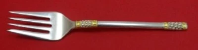 Aegean Weave Gold by Wallace Sterling Silver Salad Fork 6 7/8" Vintage Flatware - Image 1 of 2