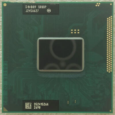 Intel Core i3-2370M CPU 2.4 GHz 3M SR0DP Socket G2 PGA988B Notebook Processor - Image 1 of 2