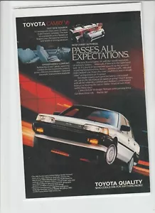 "Original 1986 Toyota Camry Magazin Anzeige ""Übertrifft alle Erwartungen" - Bild 1 von 1