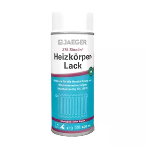 Heizkörper Lack Spray Jaeger 278 Weiß Lackieren Seidenglanz - Bild 1 von 1