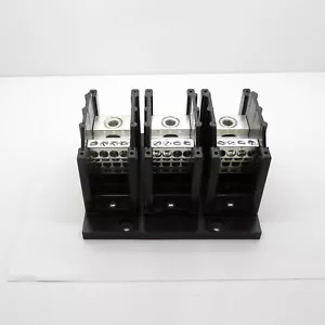 Bussmann 3 Pole 200kA/100kA 310A 400A/175A Power Distribution Block PDB371-3 - Picture 1 of 5