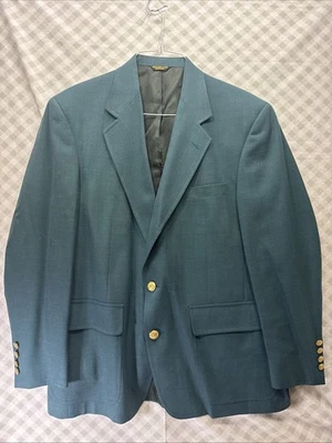 Chaqueta Blazer Abrigo Deportivo De Colección Palm Beach MASTERS Verde Golf Botón Dorado 44 R Foto 1 de 4