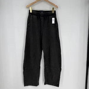 New Gap Women's Black Barrel Sweatpants Size XS.  NWT.  MSRP $75 - Picture 1 of 3