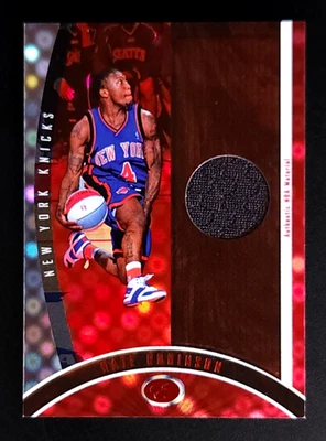 2006-07 Bowman Elevation Nate Robinson Ruby GU JERSEY #d /49 NY Knicks SP - Image 1 of 2