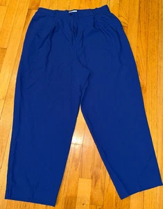 Sag Harbor gerades Bein Chino Anzughose Damengröße 16 W Polyester Viskose Vintage - Bild 1 von 2