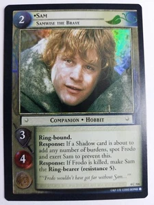 LOTR TCG Two Towers SAM SAMWISE THE BRAVE 4C316 FOIL LP - Picture 1 of 1