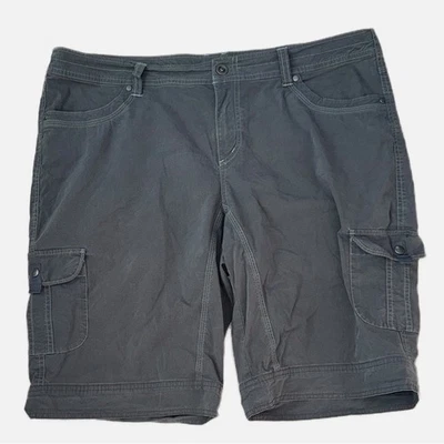 Pantalones Cortos Kuhl Splash Carga Para Mujer Talla 18 Gris 10" Entrepierna Senderismo Ligeros Foto 1 de 4
